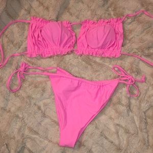 Pink bikini set